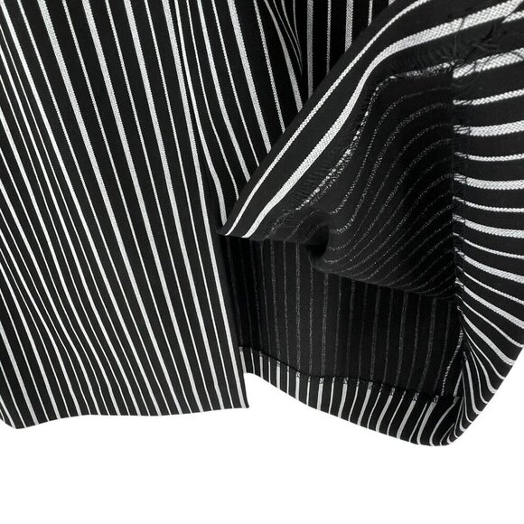 Banana Republic Women's Sheath Dress Size 6 Striped Black White S/S Work Career - Picture 11 of 16